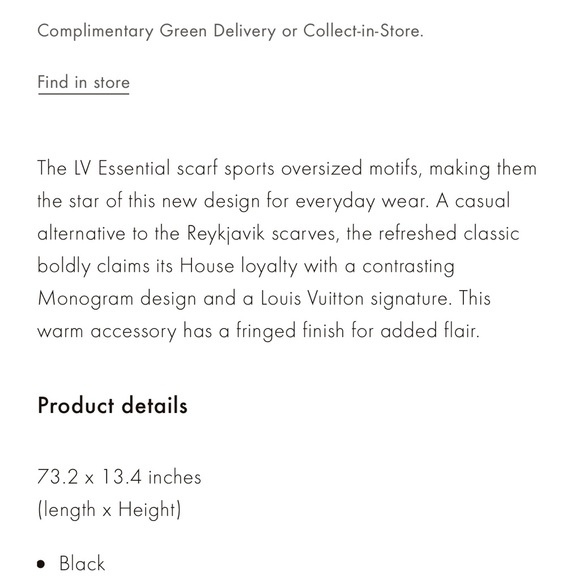 Louis Vuitton Essential Scarf - Picture 3 of 4